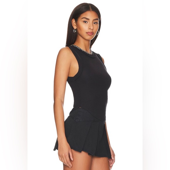 NWT Free People Kate Ribbed Tank Tee - Picture 7 of 14